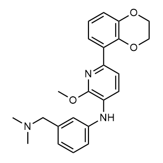 6-(2,3-Dihydro-1,4-benzodioxin-5-yl)-N-[3-[(dimethylamino)methyl]phenyl]-2-methoxy-pyridin-3-amine|CS-0309467