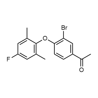 1-[3-bromo-4-(4-fluoro-2,6-dimethyl-phenoxy)phenyl]ethanone|CS-0310138