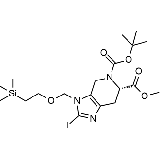 (S)-5-tert-Butyl 6-methyl 2-iodo-3-((2-(trimethylsilyl)ethoxy)methyl)-6,7-dihydro-3H-imidazo[4,5-c]pyridine-5,6(4H)-dicarboxylate|CS-0311556