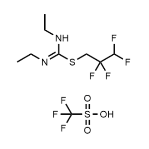 2,2,3,3-Tetrafluoropropyl N,N'-diethylcarbamimidothioate trifluoromethanesulfonate|CS-0312442