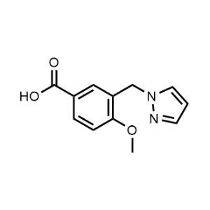 3-((1H-pyrazol-1-yl)methyl)-4-methoxybenzoic acid|CS-0314388