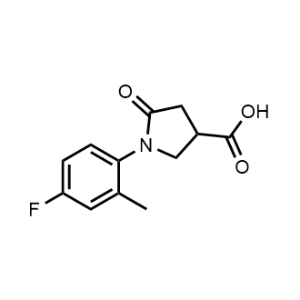 1-(4-Fluoro-2-methylphenyl)-5-oxopyrrolidine-3-carboxylic acid|CS-0314394