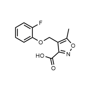4-((2-Fluorophenoxy)methyl)-5-methylisoxazole-3-carboxylic acid|CS-0314415