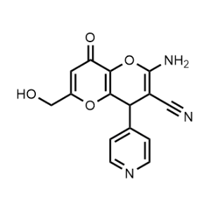 2-Amino-6-(hydroxymethyl)-8-oxo-4-(pyridin-4-yl)-4,8-dihydropyrano[3,2-b]pyran-3-carbonitrile|CS-0314649
