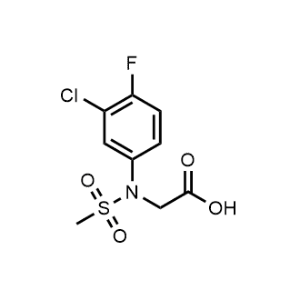 N-(3-chloro-4-fluorophenyl)-N-(methylsulfonyl)glycine|CS-0315639