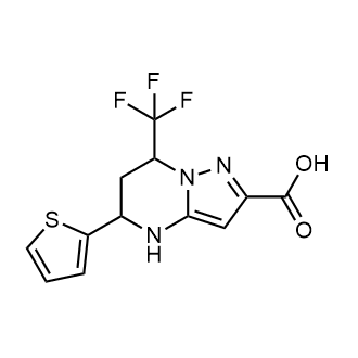 5-(Thiophen-2-yl)-7-(trifluoromethyl)-4,5,6,7-tetrahydropyrazolo[1,5-a]pyrimidine-2-carboxylic acid|CS-0318126