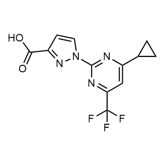 1-(4-Cyclopropyl-6-(trifluoromethyl)pyrimidin-2-yl)-1H-pyrazole-3-carboxylic acid|CS-0318928