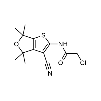 2-Chloro-N-(3-cyano-4,4,6,6-tetramethyl-4,6-dihydrothieno[2,3-c]furan-2-yl)acetamide|CS-0319167