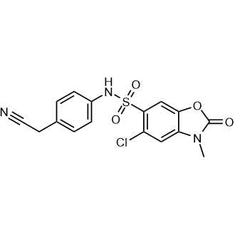 5-Chloro-N-(4-(cyanomethyl)phenyl)-3-methyl-2-oxo-2,3-dihydrobenzo[d]oxazole-6-sulfonamide|CS-0319171
