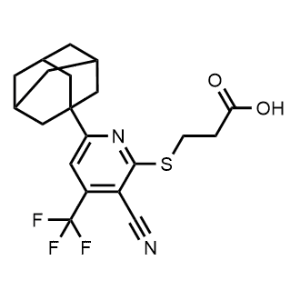 3-((6-(Adamantan-1-yl)-3-cyano-4-(trifluoromethyl)pyridin-2-yl)thio)propanoic acid|CS-0319702
