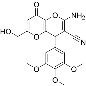2-Amino-6-(hydroxymethyl)-8-oxo-4-(3,4,5-trimethoxyphenyl)-4,8-dihydropyrano[3,2-b]pyran-3-carbonitrile|CS-0319703