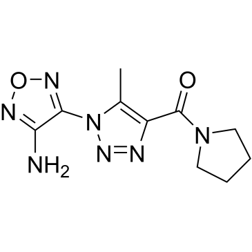 (1-(4-Amino-1,2,5-oxadiazol-3-yl)-5-methyl-1H-1,2,3-triazol-4-yl)(pyrrolidin-1-yl)methanone|CS-0320434