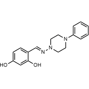 4-(((4-Phenylpiperazin-1-yl)imino)methyl)benzene-1,3-diol|CS-0320468