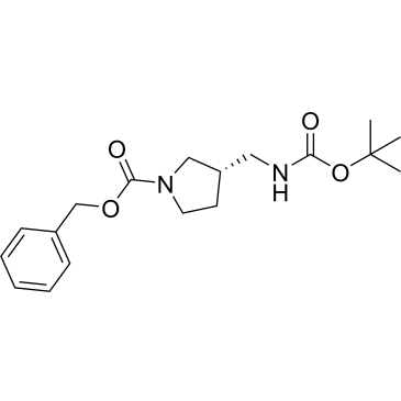 Benzyl (S)-3-(((tert-butoxycarbonyl)amino)methyl)pyrrolidine-1-carboxylate|CS-0321179