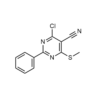 4-Chloro-6-(methylthio)-2-phenylpyrimidine-5-carbonitrile|CS-0321233