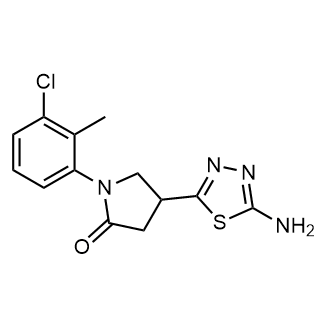 4-(5-Amino-1,3,4-thiadiazol-2-yl)-1-(3-chloro-2-methylphenyl)pyrrolidin-2-one|CS-0321295