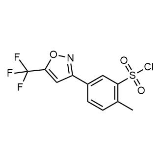2-Methyl-5-(5-(trifluoromethyl)isoxazol-3-yl)benzenesulfonyl chloride|CS-0321729