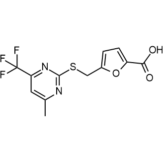 5-(((4-Methyl-6-(trifluoromethyl)pyrimidin-2-yl)thio)methyl)furan-2-carboxylic acid|CS-0322548