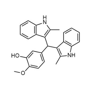 5-(Bis(2-methyl-1H-indol-3-yl)methyl)-2-methoxyphenol|CS-0322626
