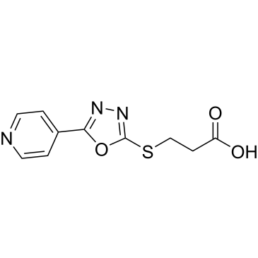 3-((5-(Pyridin-4-yl)-1,3,4-oxadiazol-2-yl)thio)propanoic acid|CS-0322826