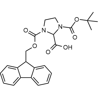 1-(((9H-fluoren-9-yl)methoxy)carbonyl)-3-(tert-butoxycarbonyl)imidazolidine-2-carboxylic acid|CS-0324025