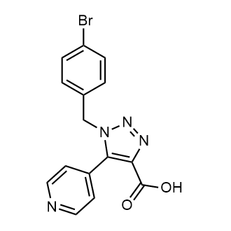 1-(4-Bromobenzyl)-5-(pyridin-4-yl)-1H-1,2,3-triazole-4-carboxylic acid|CS-0324492