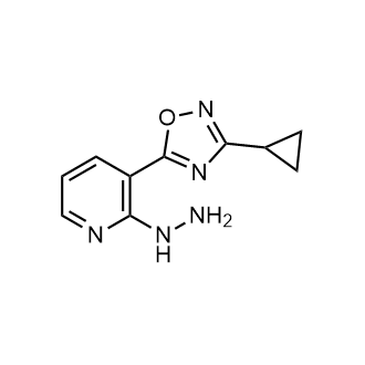 3-Cyclopropyl-5-(2-hydrazinylpyridin-3-yl)-1,2,4-oxadiazole|CS-0324497