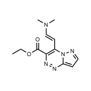 Ethyl (E)-4-(2-(dimethylamino)vinyl)pyrazolo[5,1-c][1,2,4]triazine-3-carboxylate|CS-0324576