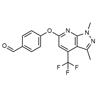 4-((1,3-Dimethyl-4-(trifluoromethyl)-1H-pyrazolo[3,4-b]pyridin-6-yl)oxy)benzaldehyde|CS-0325434
