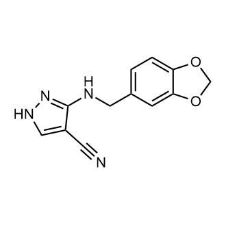 3-((Benzo[d][1,3]dioxol-5-ylmethyl)amino)-1H-pyrazole-4-carbonitrile|CS-0325449