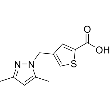 4-((3,5-Dimethyl-1H-pyrazol-1-yl)methyl)thiophene-2-carboxylic acid|CS-0325518