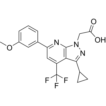 2-(3-Cyclopropyl-6-(3-methoxyphenyl)-4-(trifluoromethyl)-1H-pyrazolo[3,4-b]pyridin-1-yl)acetic acid|CS-0325722