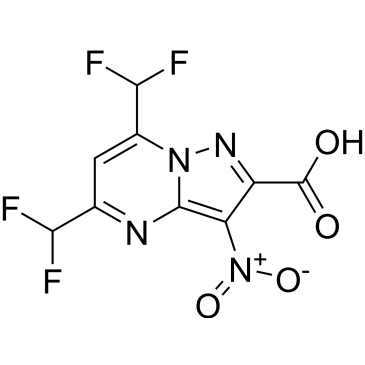 5,7-Bis(difluoromethyl)-3-nitropyrazolo[1,5-a]pyrimidine-2-carboxylic acid|CS-0325728