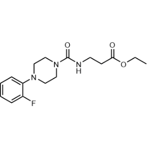 Ethyl 3-(4-(2-fluorophenyl)piperazine-1-carboxamido)propanoate|CS-0325778