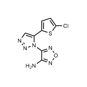 4-(5-(5-Chlorothiophen-2-yl)-1H-1,2,3-triazol-1-yl)-1,2,5-oxadiazol-3-amine|CS-0326023