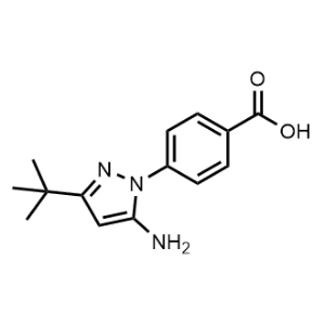 4-(5-Amino-3-(tert-butyl)-1H-pyrazol-1-yl)benzoic acid|CS-0326198