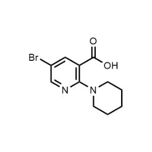 5-Bromo-2-(piperidin-1-yl)nicotinic acid|CS-0326317