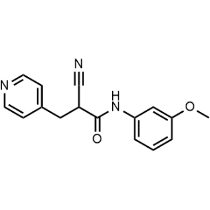 2-Cyano-N-(3-methoxyphenyl)-3-(pyridin-4-yl)propanamide|CS-0327181