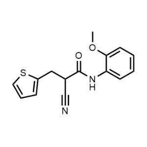 2-Cyano-N-(2-methoxyphenyl)-3-(thiophen-2-yl)propanamide|CS-0327182