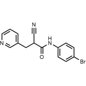 N-(4-bromophenyl)-2-cyano-3-(pyridin-3-yl)propanamide|CS-0327184
