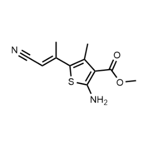 Methyl 2-amino-5-(1-cyanoprop-1-en-2-yl)-4-methylthiophene-3-carboxylate|CS-0327188