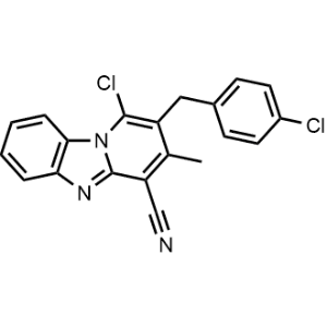 1-Chloro-2-(4-chlorobenzyl)-3-methylbenzo[4,5]imidazo[1,2-a]pyridine-4-carbonitrile|CS-0327240