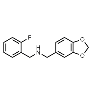 1-(Benzo[d][1,3]dioxol-5-yl)-N-(2-fluorobenzyl)methanamine|CS-0327582
