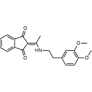 2-(1-((3,4-Dimethoxyphenethyl)amino)ethylidene)-1H-indene-1,3(2H)-dione|CS-0327583