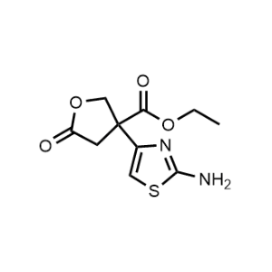 Ethyl 3-(2-aminothiazol-4-yl)-5-oxotetrahydrofuran-3-carboxylate|CS-0327833