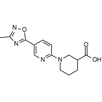 1-(5-(3-Methyl-1,2,4-oxadiazol-5-yl)pyridin-2-yl)piperidine-3-carboxylic acid|CS-0329222