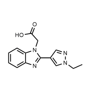 2-(2-(1-Ethyl-1H-pyrazol-4-yl)-1H-benzo[d]imidazol-1-yl)acetic acid|CS-0329437