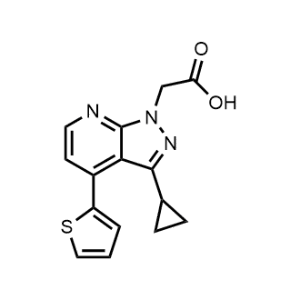 2-(3-Cyclopropyl-4-(thiophen-2-yl)-1H-pyrazolo[3,4-b]pyridin-1-yl)acetic acid|CS-0330160