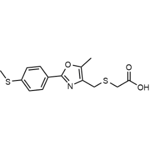 2-(((5-Methyl-2-(4-(methylthio)phenyl)oxazol-4-yl)methyl)thio)acetic acid|CS-0330202