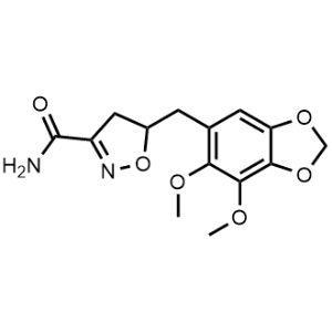 5-((6,7-Dimethoxybenzo[d][1,3]dioxol-5-yl)methyl)-4,5-dihydroisoxazole-3-carboxamide|CS-0330269